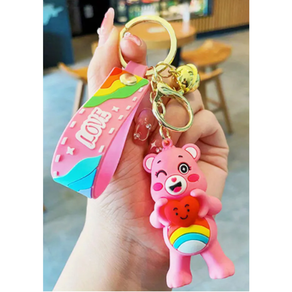 Care Bear Keychains With Handle (PINK)